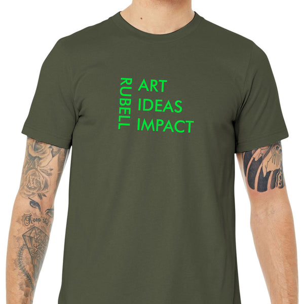 RM Miami DC T-Shirt (Army Tee / Green Text)