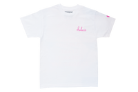 Helen's Wines White T-Shirt with Pink Heart