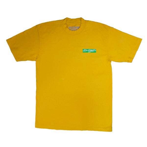 Jon & Vinny’s Sign T-Shirt (Mustard)