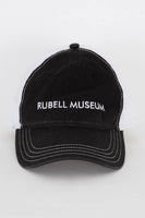 RM black and white logo netted hat